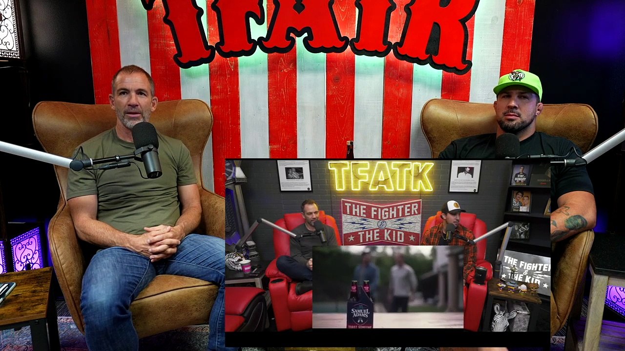 Bryan Callen and Brendan Schaub react to Bryan Callen and Brendan Schaub reacting to a commercial