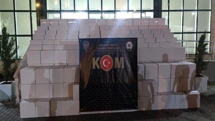 Şanlıurfa yerel haberi | Şanlıurfa'da 4 milyon 870 bin makaron ele geçirildi