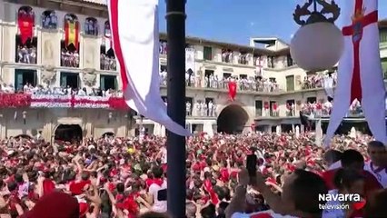 La Plaza de los Fueros de Tudela rebosa alegría
