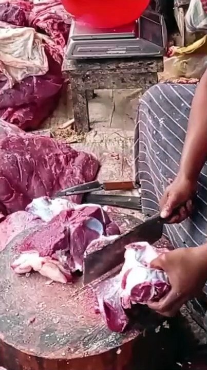 amazing meat cutting in knife
