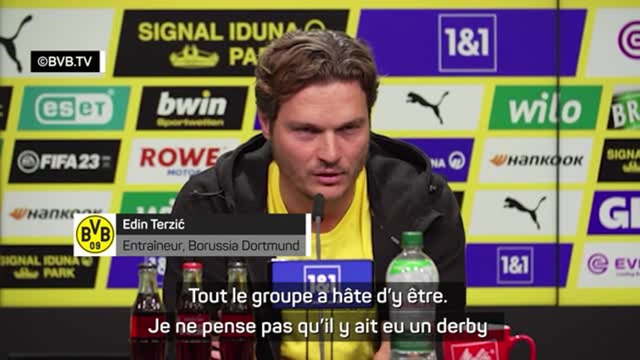 7e j. - Edin Terzic : "Terriblement excités par le derby"