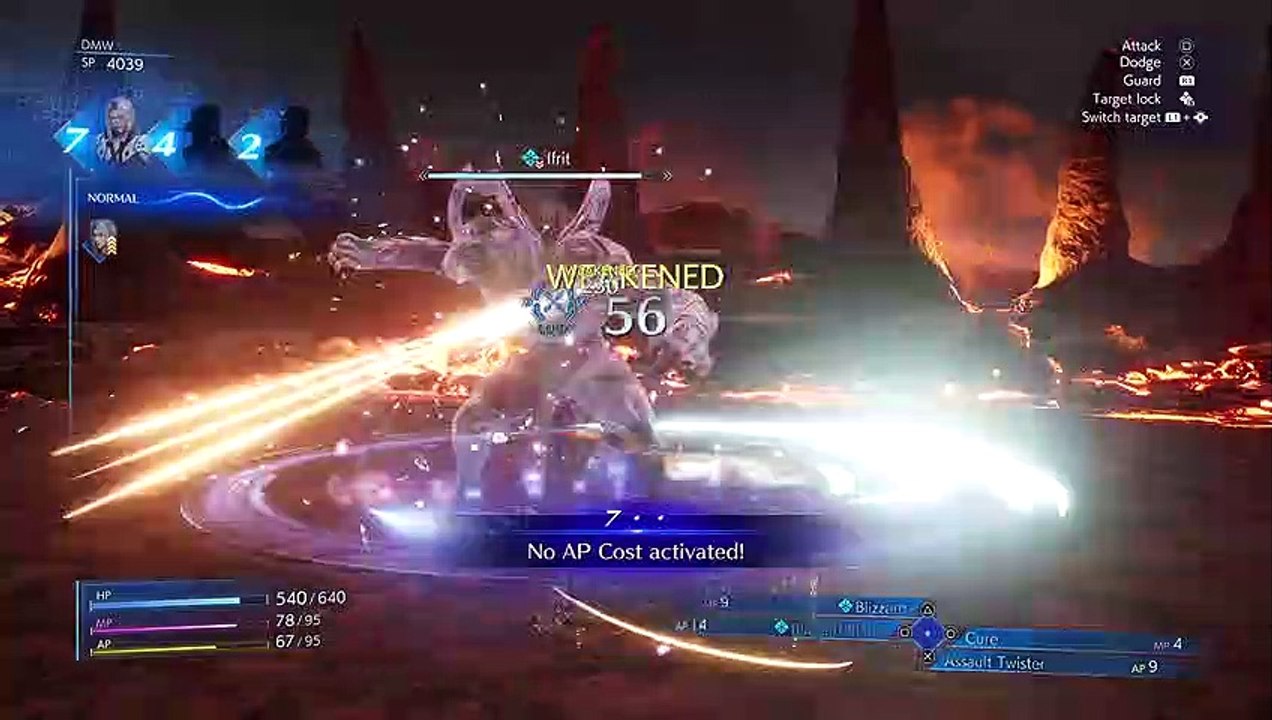 Gameplay Crisis Core -Final Fantasy VII- Reunion