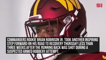 Brian Robinson Jr. Returns to Practice Field After Being Shot