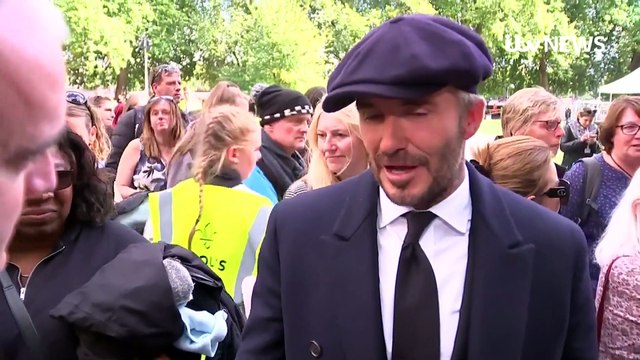 David Beckham Queues to Pay Respects to _Special_ Queen
