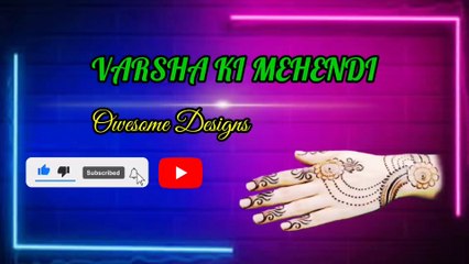 Jewelry type mehendi design for backhand - Varsha Ki Mehendi