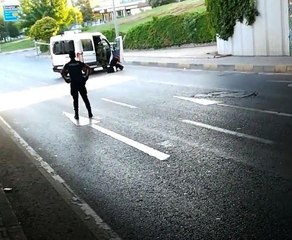 Adliye kavşağında şüpheli paket paniği