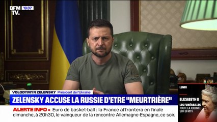 Volodymyr Zelensky: "La Russie laisse la mort partout et doit en être responsable"