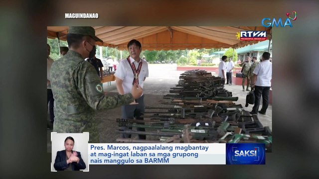 Suporta sa BARMM, panawagan ni Pres. Bongbong Marcos sa mga sundalo | Saksi