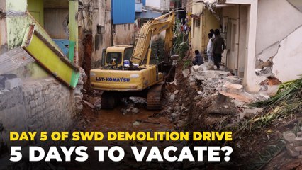Bengaluru Rains | SWD demolition drive in Peenya drives people out of homes