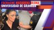 Macarena Olona escrachada en la Universidad de Granada. Hablamos con Bertrand Ndongo, asistente al acto