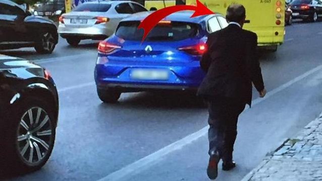 Galatasaray maçı öncesi ilginç anlar! Yol kenarında koşan Dursun Özbek'i görenler gözlerine inanamadı