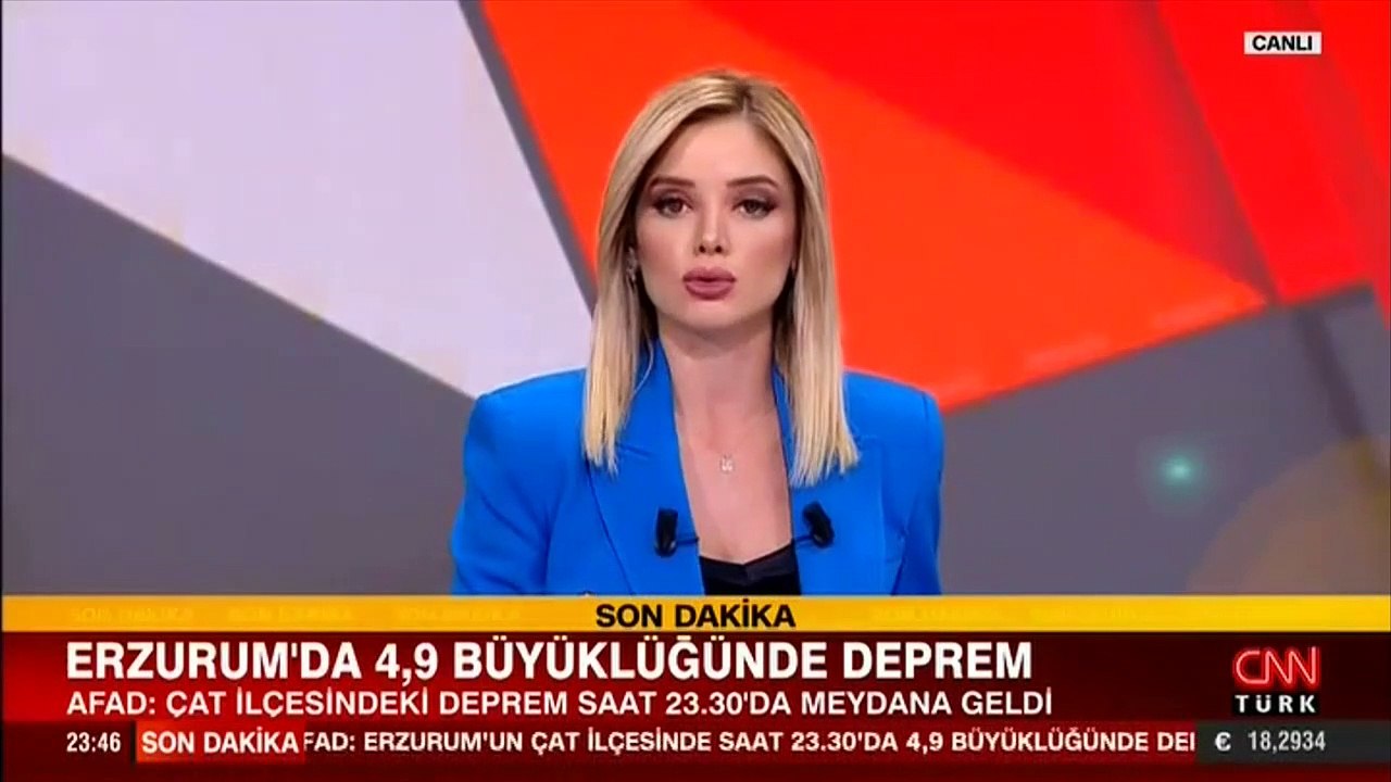 Erzurum'un Çat ilçesinde 4.9 şiddetinde deprem