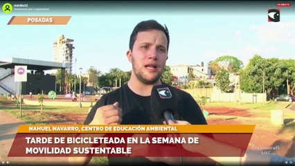 Tarde de bicicleteada en la semana de movilidad sustentable