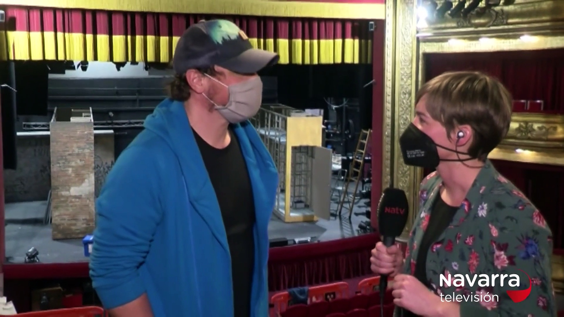 11/3/2021 El director de “Castelvines y Monteses” Sergio Peris-Mencheta desde el Teatro Gayarre