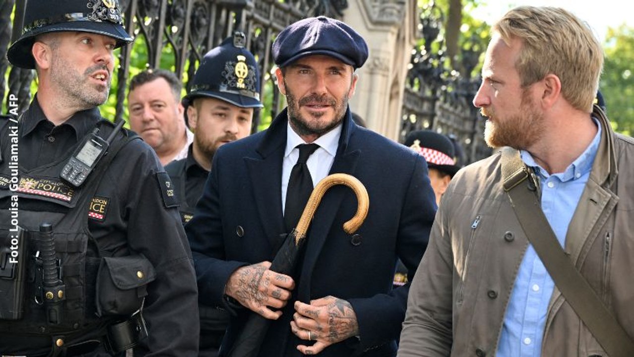David Beckham hizo fila 12 horas para dar el último adiós a Reina Isabel II