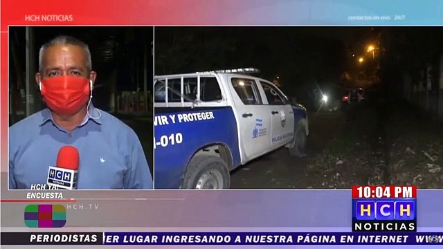 Se reporta la muerte de una persona en la colonia 11 de Abril de Choloma, Cortés