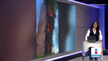 VIDEO: Incendio consume rascacielos de 218 metros en China