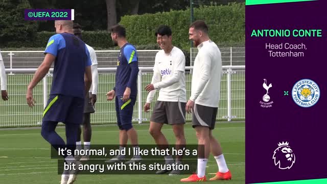 Son not happy because he's not scoring - Conte