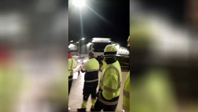 Piquete de huelguistas en Guadalajara