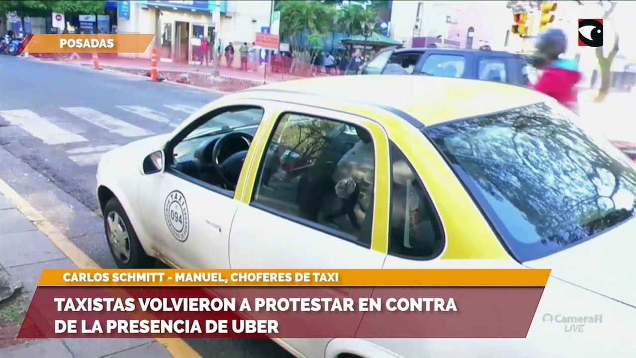Taxistas volvieron a protestar en contra de la presencia de Uber
