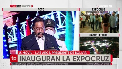 Luis Arce promete “Censo con consenso” en la Expocruz, pero sin mencionar fechas