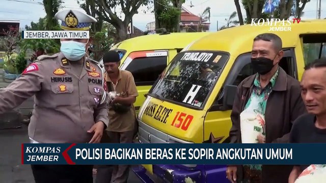 Bantuan Beras Untuk Sopir Angkot Dan Bus Terdampak Kenaikan Harga BBM