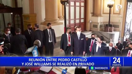 Williams sobre reunión con Castillo: Le dijimos que no haya injerencia sobre autoridades que lo investigan