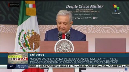 AMLO propone la conformación de un Comité de paz para poner fin al conflicto en Ucrania