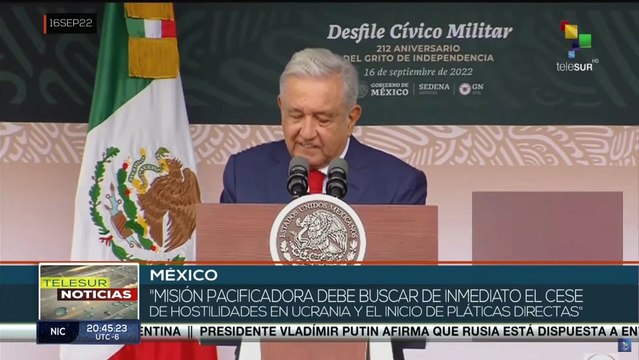 AMLO propone la conformación de un Comité de paz para poner fin al conflicto en Ucrania