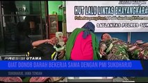 Sambut HUT Lalu Lintas ke 67, Satlantas Polres Sukoharjo Gelar Bakti Sosial Donor Darah