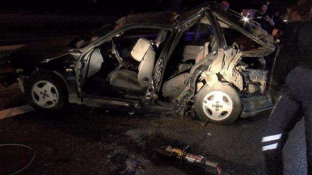 TEM Otoyolu'nda meydana gelen trafik kazasında 4 kişi yaralandı