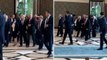 Cumhurbaşkanı Erdoğan ve Rus lider Putin kol kola girip yürüdü