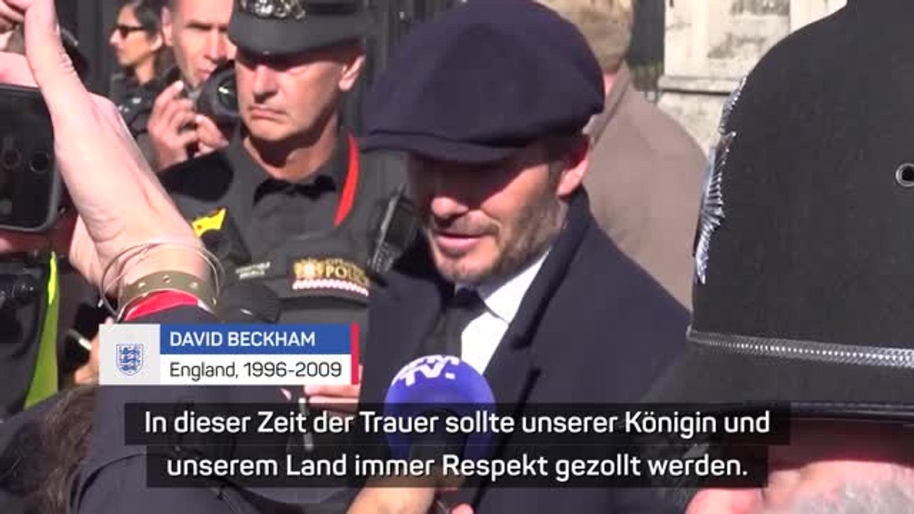 Beckham bedauert Spielabsagen nach Tod der Queen