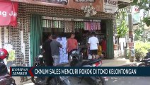 Oknum Sales Mencuri Rokok Di Toko, Aksinya Terekam CCTV