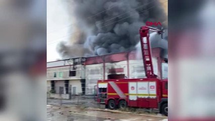 İZMİR'DE FABRİKA YANGINI -2