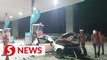 Car crashes into LDP petrol station, causes oil spill