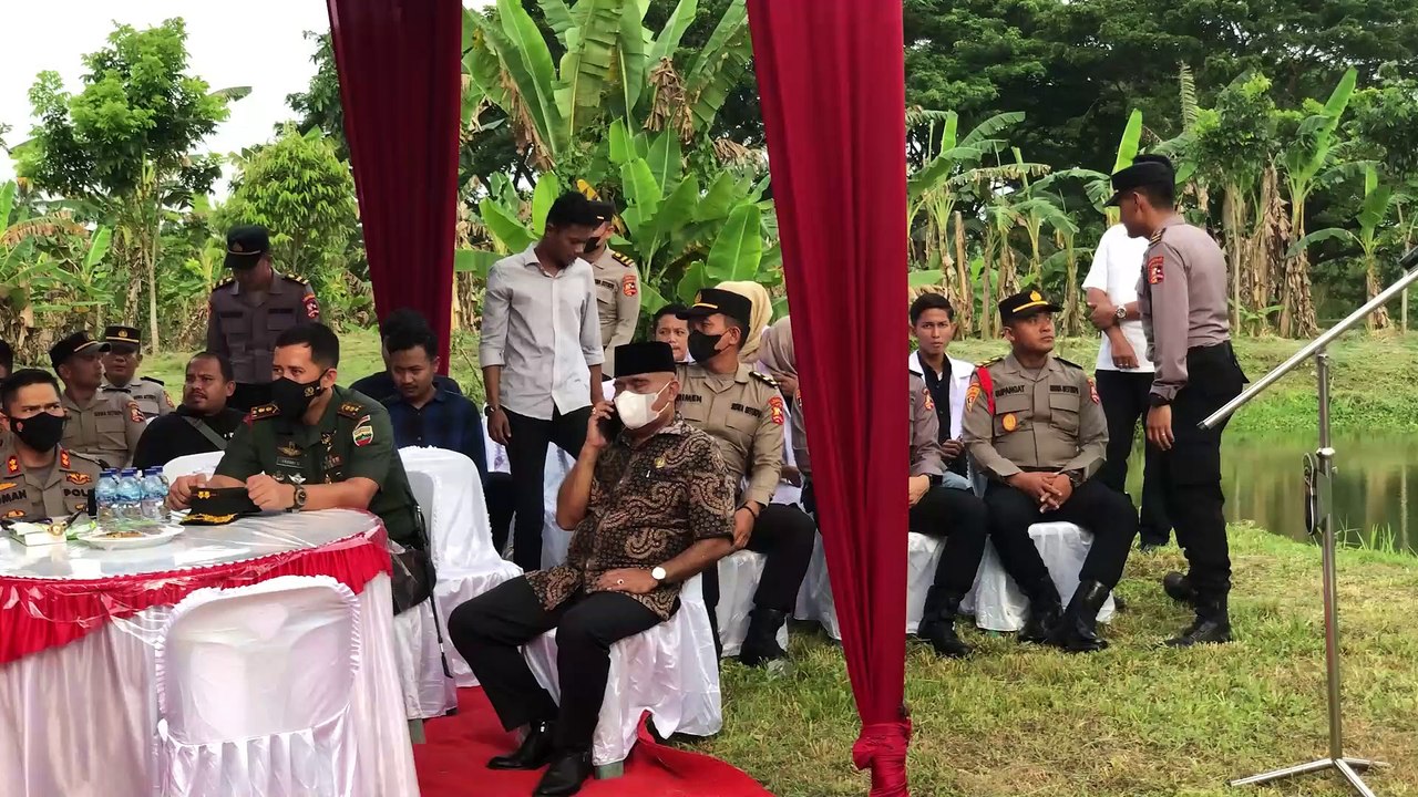 Kapolres Asahan Bersama Forkopimda Gelar Penanaman Bibit Cabai Di Polsek Kota Kisaran