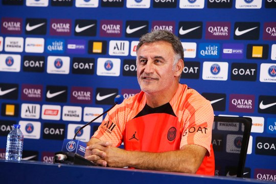 Conférence de presse de Christophe Galtier avant Olympique Lyonnais - Paris Saint-Germain