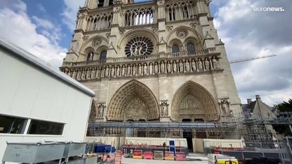 Notre Dame restoration work goes on display