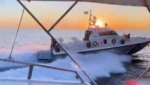 Yunan hücum botundan Türk balıkçıya ''ölümüne'' taciz anı kamerada