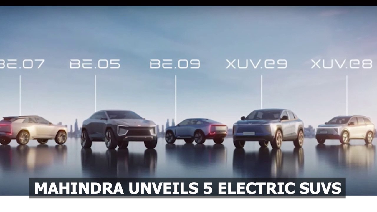 Mahindra New Electric SUVs revealed | Tesla Killer | BE05, BE07, BE 09 Etc