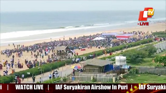 IAF Daredevils Over Sea - Air Force Air Show Rehearsal At Puri Beach