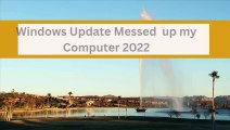Windows Update Messed  151O-37O-1986 up my Computer 2022 - Call For Tech Help