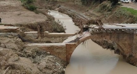 Maltempo Marche, ricognizione aerea con i droni a Ostra e di Cantiano (17.09.22)