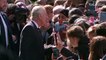 Spirits raised in queue as King Charles and Prince William greet mourners