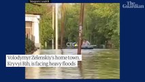 Zelenskiys home town flooded after Russian strikes take out local dam