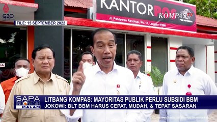 Télécharger la video: Litbang Kompas: Mayoritas Publik Perlu Subsidi Harga BBM, Bagaimana Rencana Pemerintah Kedepannya?