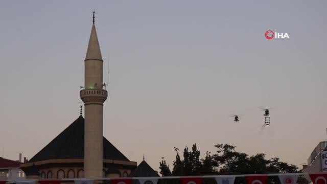 Son dakika haber: Jandarma Havacılık Komutanlığı helikopter gösterisi ile mest etti