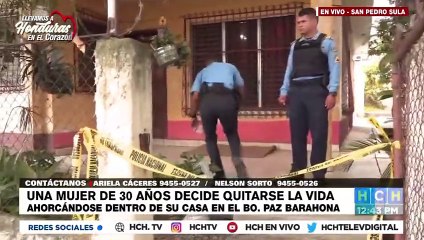 #HCHSPS | "El Diablo" mal aconsejó a una fémina hallada muerta en bo. Paz Barahona