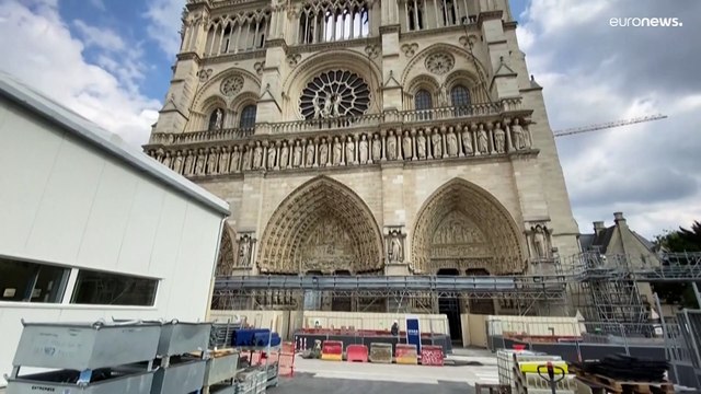 شاهد: عرض أعمال ترميم كاتدرائية نوتردام في باريس للجمهور